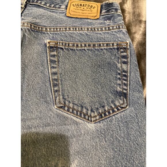 Levis Strauss Signature Jeans 36x30 Men Blue Denim Loose Relaxed Fit Light Wash - Picture 8 of 12